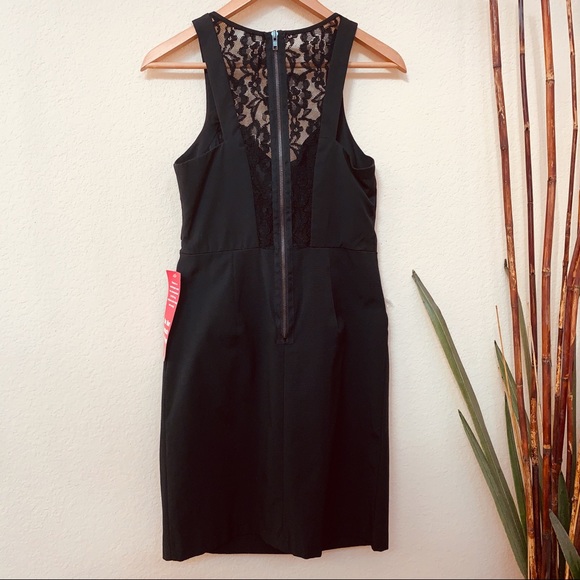 City Triangles Black Sleeveless Lace Dress Sz 9 - Picture 5 of 8